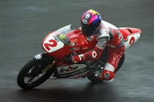 Aprilia, RS 125R GP, 1994 Hocker racing - hinterer Teil, GFK auf Motorrad