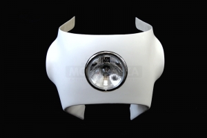 Head lamp-Chrom 4 1/2 inch - preview in fairing Yamaha 250 Bartol