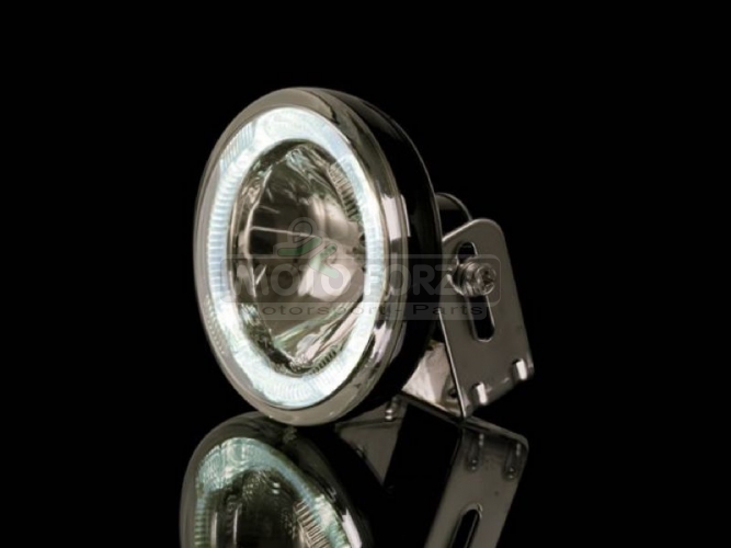 Scheinwerfer Scheinwerfer 4 Zoll - Cafe Racer 100mm - Abblendlicht + LED Standlicht