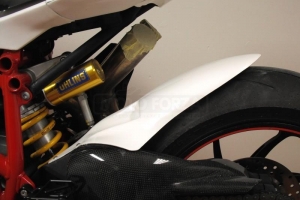Ducati, 848,1098,1198, 2008-2011 Kotflügel hinten, GFK auf Motorrad