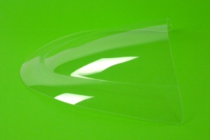 Plexiglass racing double bubble fur Oberteil racing  - Schnitt - Klar