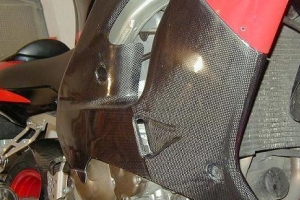 Side part carbon on bike