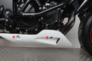Bugspoiler GFK Kawasaki Z 750R 2011-12  - SET auf Motorrad