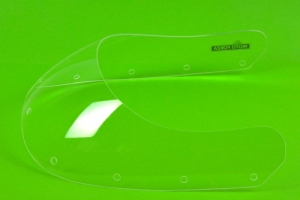 Plexiglass v2 LOW PROFILE für Halbverkleidung UNI 350-1000cc / BMW R80,90,100 - Fertig - Klar