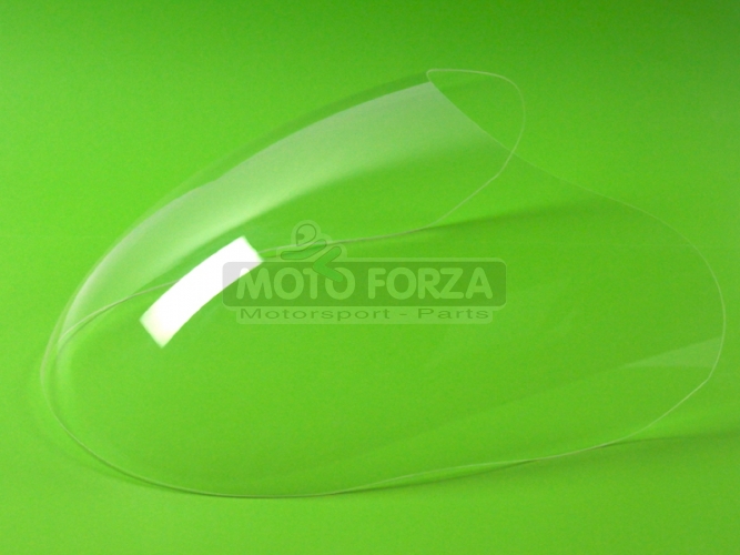 Plexiglass fur UNI Halbeverkleidung Motoforza Ducati , Motoguzzi,BMW usw. - Schnitt - Klar