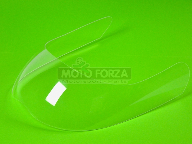 Plexiglass v2 LOW PROFILE für Halbverkleidung UNI 350-1000cc / BMW R80,90,100 - schnitt - Klar