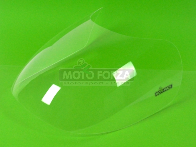 Plexiglass Scheibe für Verkleidung Motoforza UNI 50-350cc - schnitt - klar