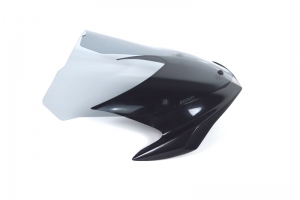 Štítek-maska s plexi TOURING -SET- Triumph 1050 Speed Triple 05-10 - PROVRTANÝ NA TOURING PLEXI - probrus  VÝPRODEJ