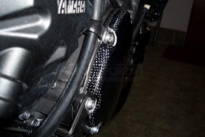  Yamaha YZF R6 2017- Zündungsdeckel  CARBON-KEVLAR auf Motorrad